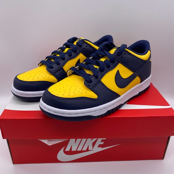 Nike Other - Nike Dunk Low GS Michigan Size 5.5Y/ Women 7